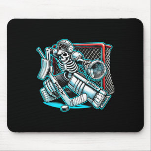 Halloween Skeleton Goalie Hockey Muismat