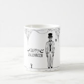 Halloween Skeleton Groom Coffee Mugs (Centre)