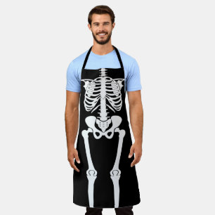 Halloween Skeleton Human Botten All-Over Print Schort