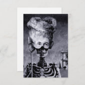 Halloween Skeleton Invite Kaart (Voorkant / Achterkant)