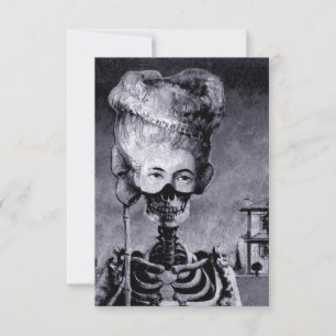 Halloween Skeleton Invite Kaart