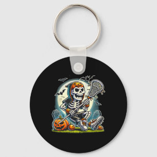 Halloween Skeleton Lacrosse Sleutelhanger