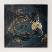 Halloween Skeleton Love Puzzle (Horizontal)