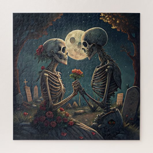Halloween Skeleton Love Puzzle (Vertical)