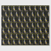 Halloween Skeleton met 'Birthday Cake' Cadeaupapier (Vlak)