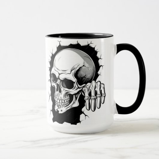 Halloween Skeleton Mok (Rechts)