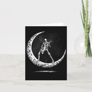 Halloween Skeleton Moon Rock and Roll Musician GUI Kaart