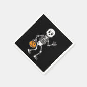 Halloween Skeleton Paper Napkin Servet (Hoek)