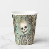 Halloween Skeleton Papieren Bekers (Achterkant)