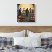 Halloween Skeleton Parade Canvas (Insitu (Slaapkamer))