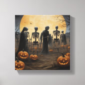 Halloween Skeleton Parade Canvas (Voorkant)