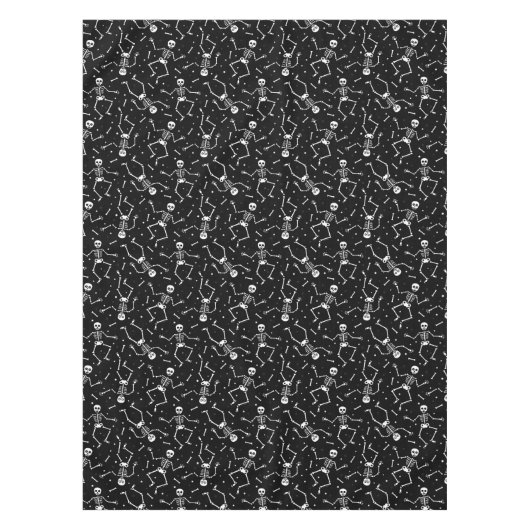 Halloween Skeleton Pattern Tafelkleed (Voorkant)