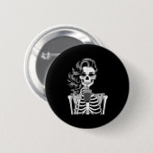 Halloween Skeleton Retro Style Drink Beverage Quir Ronde Button 5,7 Cm (Voorkant /achterkant)