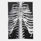 Halloween Skeleton Rib Cage Bones Serviette de cui (Vertical)