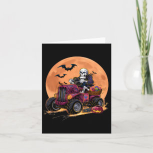 Halloween Skeleton Riding Monster Truck Toddler Bo Kaart