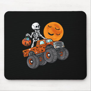 Halloween Skeleton Riding Monster Truck Toddler Bo Muismat