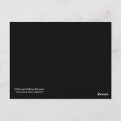 Halloween Skeleton Romance Briefkaart (Achterkant)