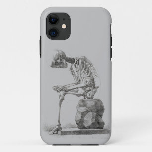 Halloween Skeleton Sitting Anatomy iPhone 11 Hoesje