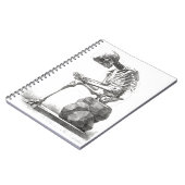 Halloween Skeleton Sitting Anatomy Notitieboek (Linkerzijde)