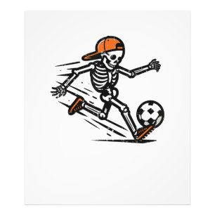 Halloween Skeleton Soccer Football Kostuum Mannen Foto Afdruk