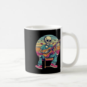 Halloween Skeleton spelen gitaar Rock and Roll ND Koffiemok