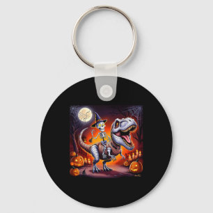 Halloween Skeleton T-Rex Ride Sleutelhanger