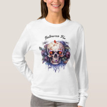 Halloween Skeleton T-shirt voor Haar