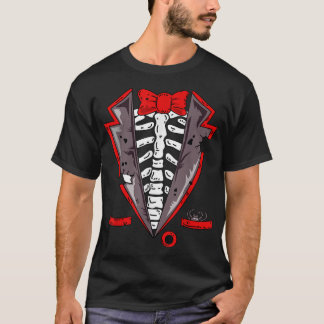 Halloween Skeleton Tuxedo Costume Gift T-shirt