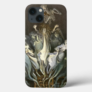 Halloween, Skeleton Violinist en Ghosts iPhone 13 Hoesje