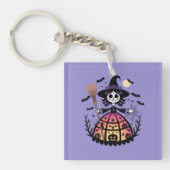 Halloween Skeleton Witch Sleutelhanger (Voorkant)
