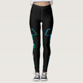 Halloween Skeleton Xray Black Leggings (Voorkant)