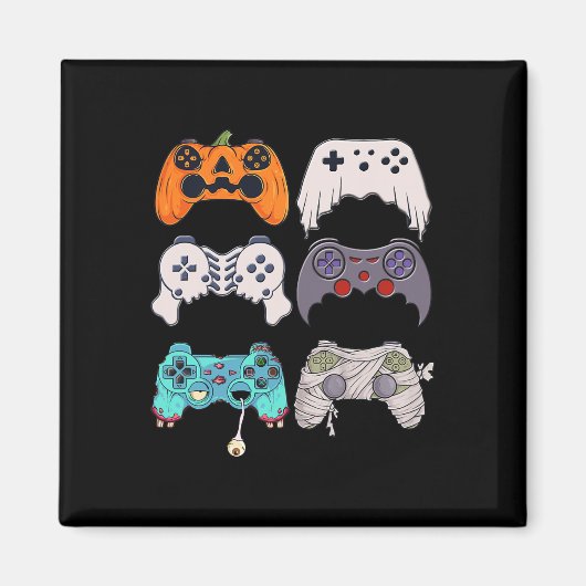 Halloween Skeleton Zombie Gaming Controllers Mummy Magneet (Voorkant)