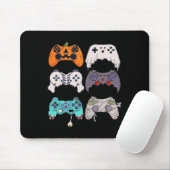 Halloween Skeleton Zombie Gaming Controllers Mummy Muismat (Met muis)