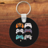 Halloween Skeleton Zombie Gaming Controllers Mummy Sleutelhanger (Voorkant)