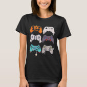 Halloween Skeleton Zombie Gaming Controllers Mummy T-shirt (Voorkant)