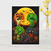 Halloween Skeleton Zombie Mummy Gaming Controller  Kaart (Gele Bloem)
