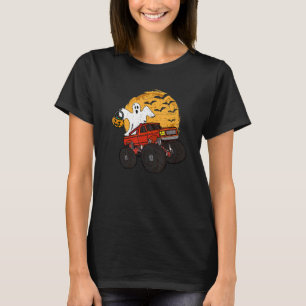 Halloween Skeleton Zombie Riding Monster Truck Vam T-shirt