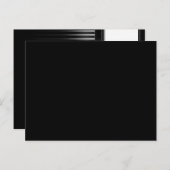 Halloween Skeleton Zwart Wit BLANK Vouwplaats Briefkaart (Voorkant / Achterkant)