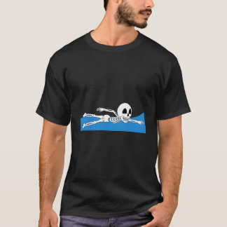Halloween Skeleton Zwemmer All Hallows 'Eve Gift F T-shirt