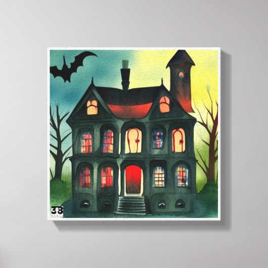Halloween Skeletons Canvas Afdruk (Voorkant)
