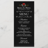 Halloween Skeletons & Heart Matching Mariage Menu (Devant)