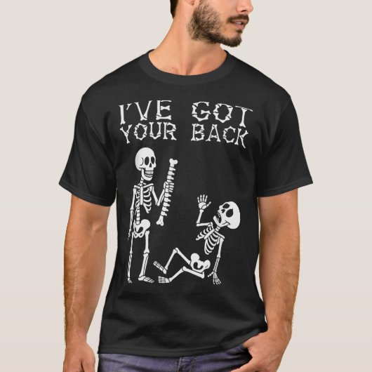 Halloween Skeletons Ive Got Your Back Costume Men T-shirt (Voorkant)