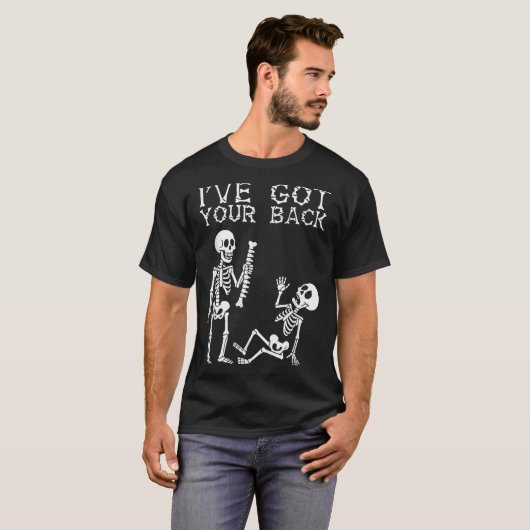 Halloween Skeletons Ive Got Your Back Costume Men T-shirt (Voorkant volledig)