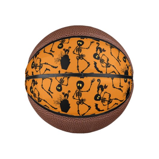 Halloween Skeletons Macabre Dance Basketbal (Voorkant)