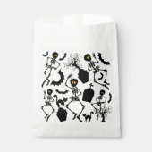 Halloween Skeletons Macabre Dance Bedankzakje (Voorkant)