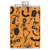 Halloween Skeletons Macabre Dance Heupfles (Voorkant)