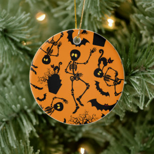 Halloween Skeletons Macabre Dance Keramisch Ornament