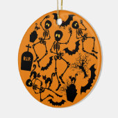 Halloween Skeletons Macabre Dance Keramisch Ornament (Links)