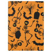 Halloween Skeletons Macabre Dance Klembord (Achterkant)