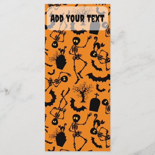 Halloween Skeletons Macabre Dance Menu (Voorkant)